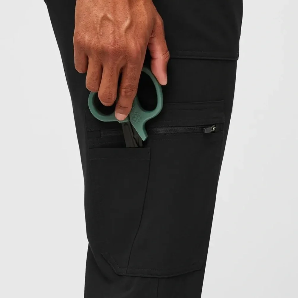 Like New Excellent Figs Mens Cairo Cargo Scrub Pants Black Size: XXL